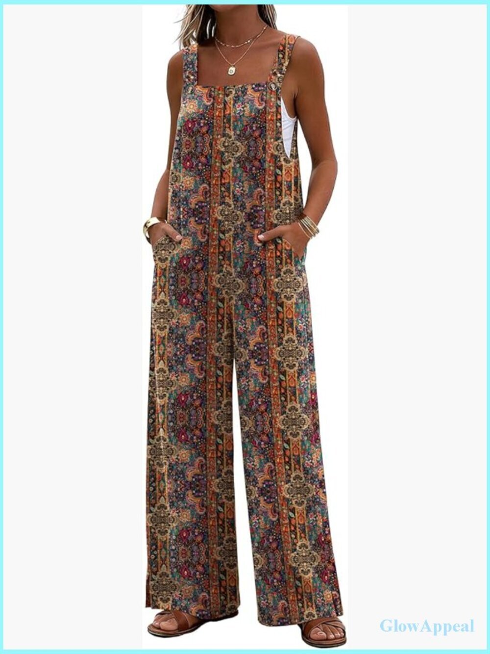 Loose Wide Leg Jumpsuits Casual Boho One Piece Baggy Jumper Summer Romper